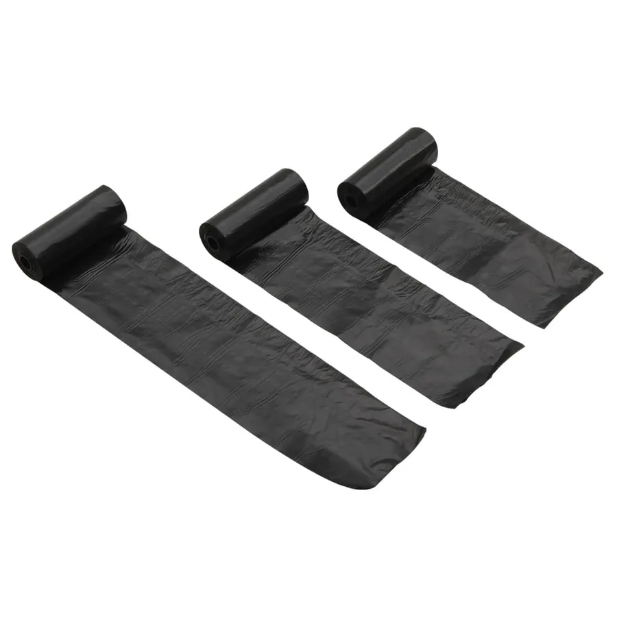 Sacs à crottes pour chiens 750 pcs noir 30x20 cm PE - 6