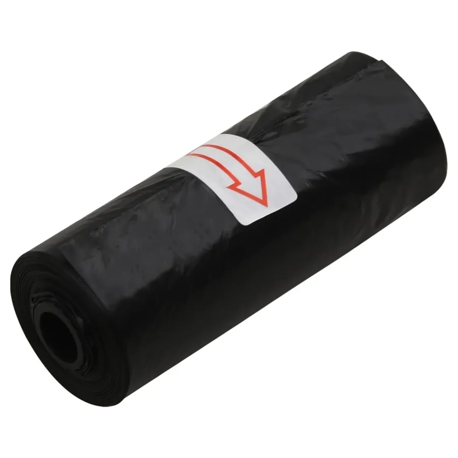 Sacs à crottes pour chiens 750 pcs noir 30x20 cm PE - 8