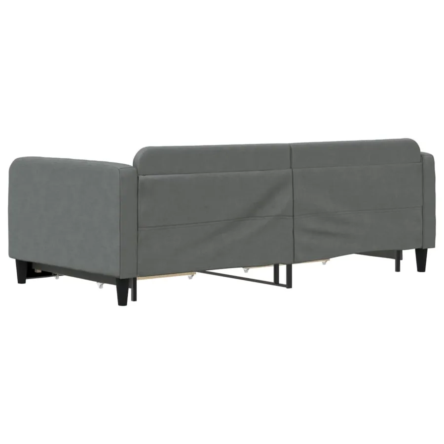 Lit de jour avec gigogne et tiroirs sans matelas 100x200 cm - 5