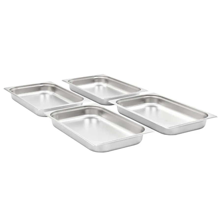 Récipients Gastronorm 4 pcs GN 1/1 65 mm Acier inoxydable - 2