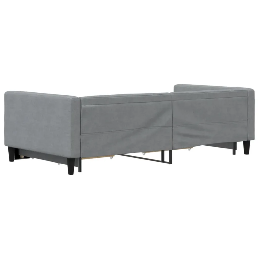 Lit de jour avec gigogne et tiroirs sans matelas 100x200 cm - 5