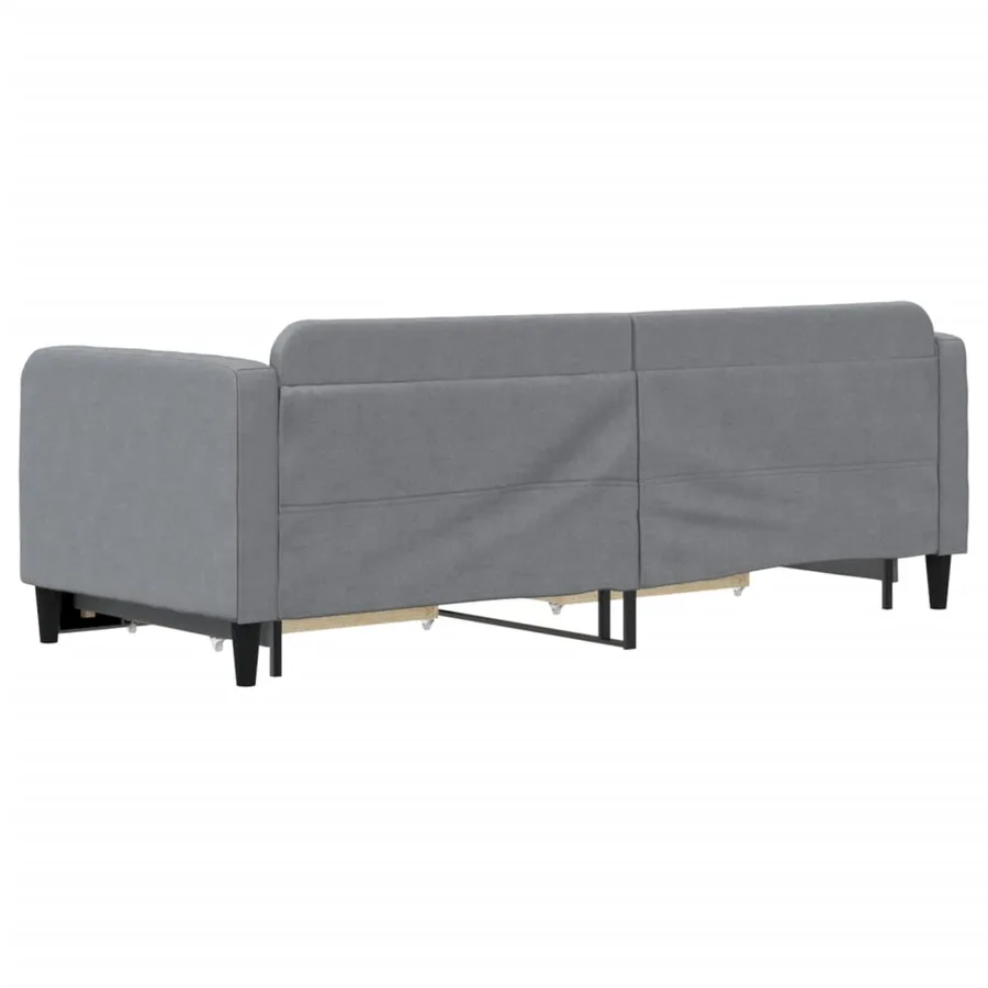 Lit de jour avec gigogne et tiroirs sans matelas 80x200 cm - 5