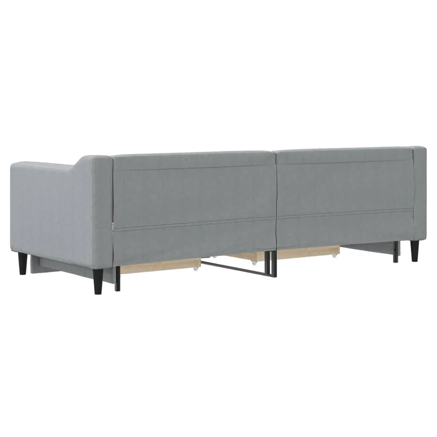 Lit de jour avec gigogne et tiroirs sans matelas 80x200 cm - 8