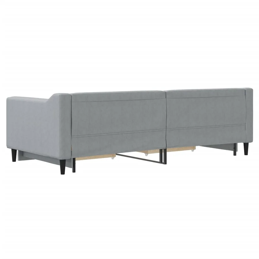 Lit de jour avec gigogne et tiroirs sans matelas 90x200 cm - 8