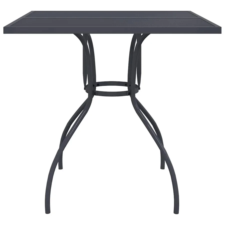 Ensemble à manger de jardin 5 pcs anthracite métal maille - 7