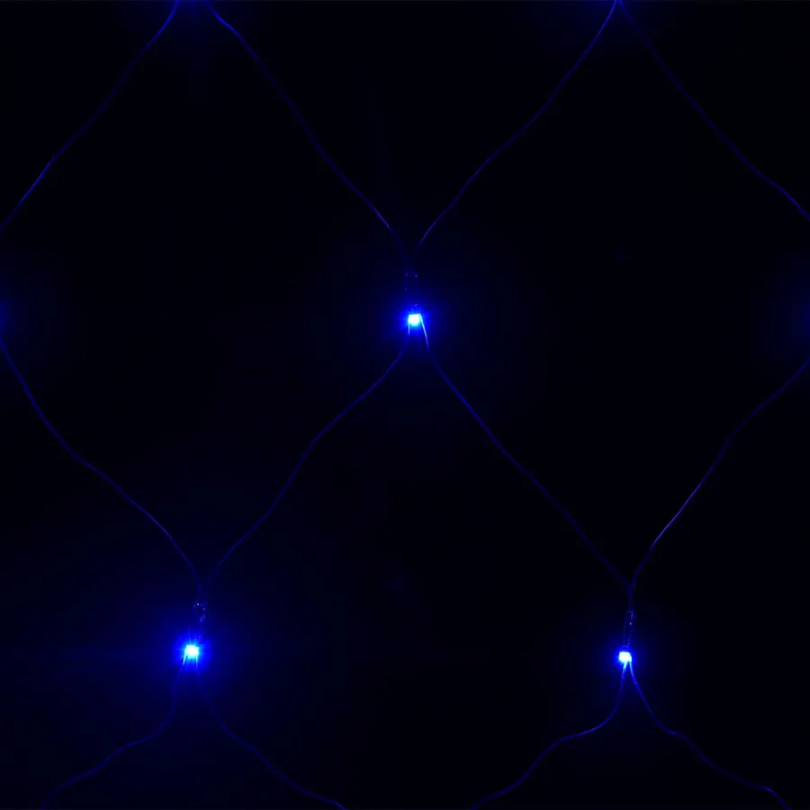 Filet lumineux bleu de Noël 4x4 m 544 LED Intérieur/extérieur - 5