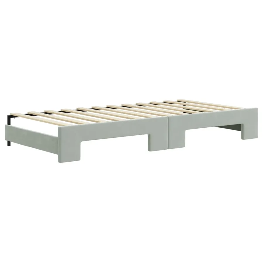 Lit de jour avec gigogne et tiroirs sans matelas 90x200 cm - 8