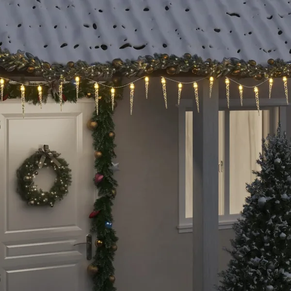 Guirlande lumineuse de Noël 100 LED Blanc chaud 10 m Acrylique PVC