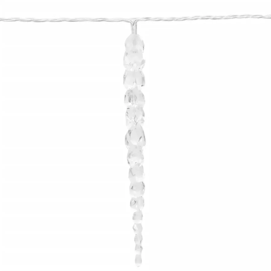 Guirlande lumineuse de Noël 100 LED Blanc chaud 10 m Acrylique PVC - 5
