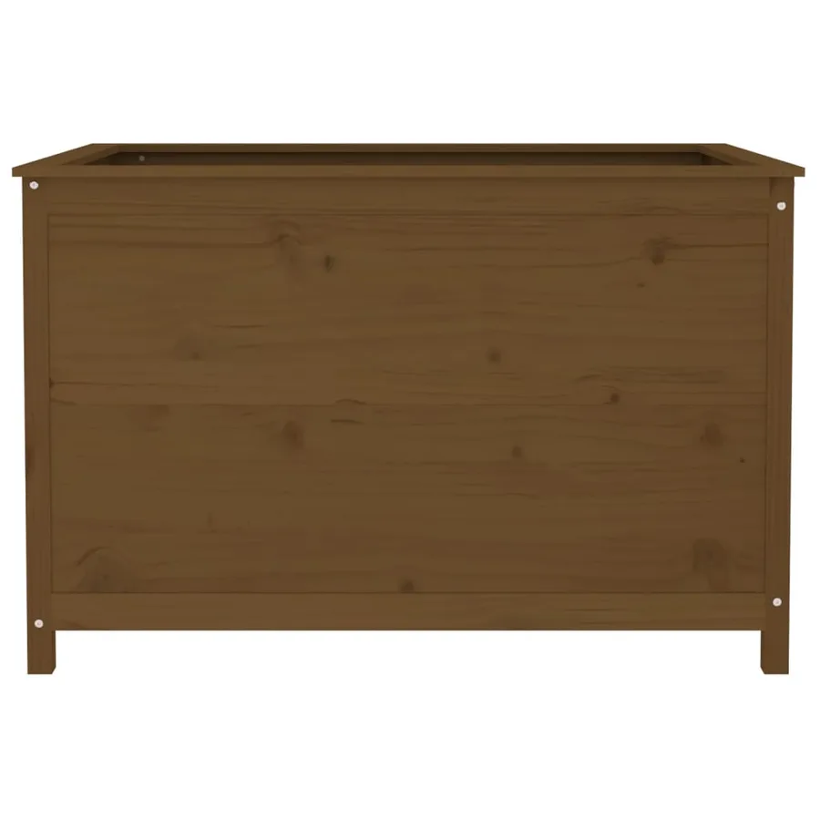 Lit surélevé de jardin brun miel 119,5x82,5x78 cm pin massif - 5