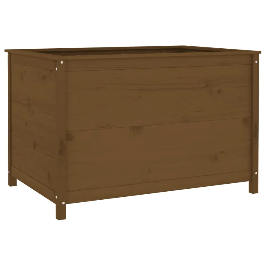 Lit surélevé de jardin brun miel 119,5x82,5x78 cm pin massif - 6