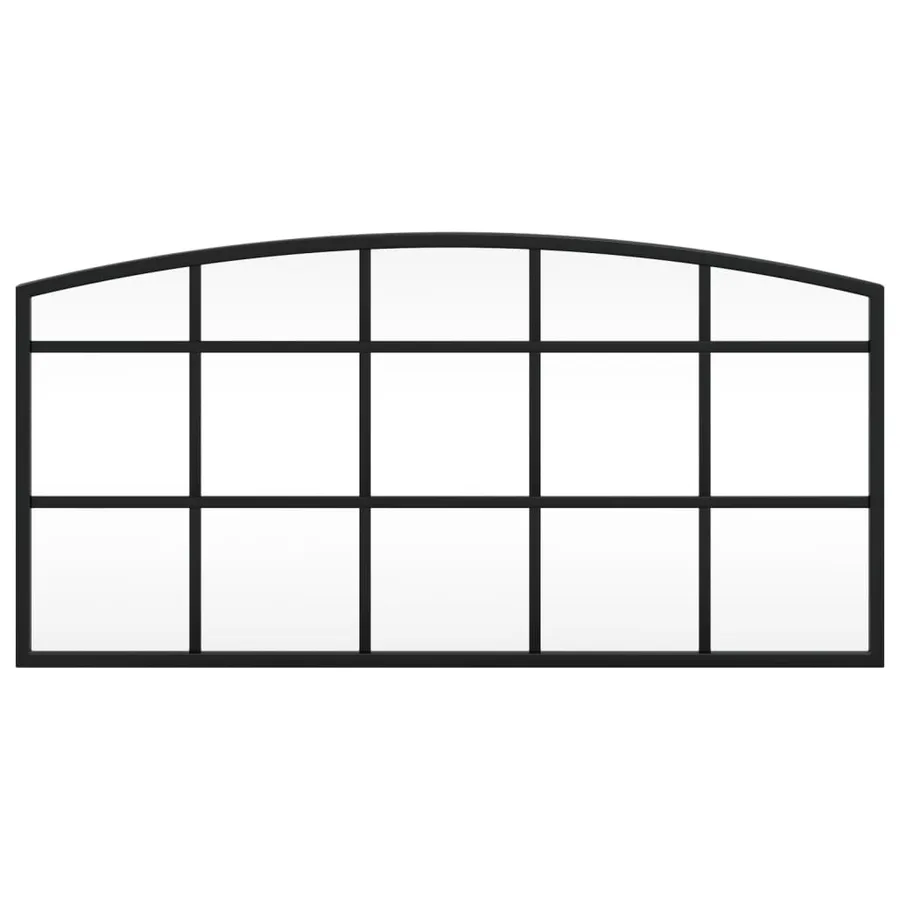 Miroir mural noir 60x30 cm arche fer - 3