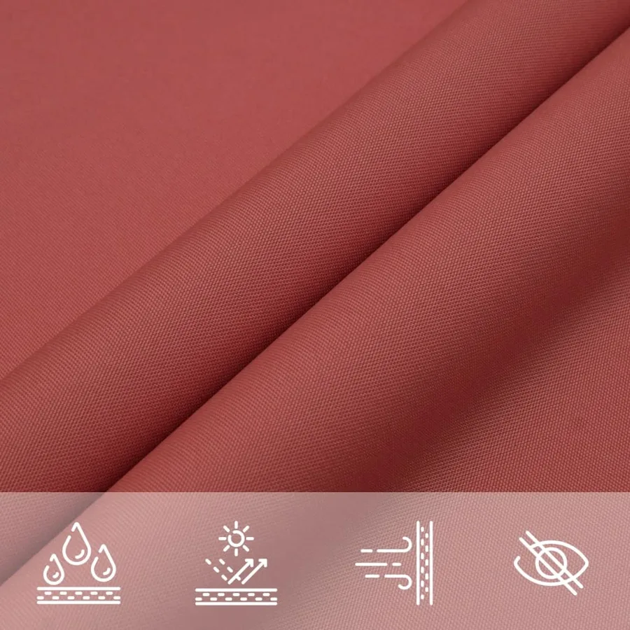 Voile de parasol tissu oxford rectangulaire 2x3,5 m terre cuite - 8