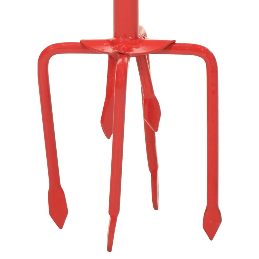 Griffe de jardin Rouge Acier - 4