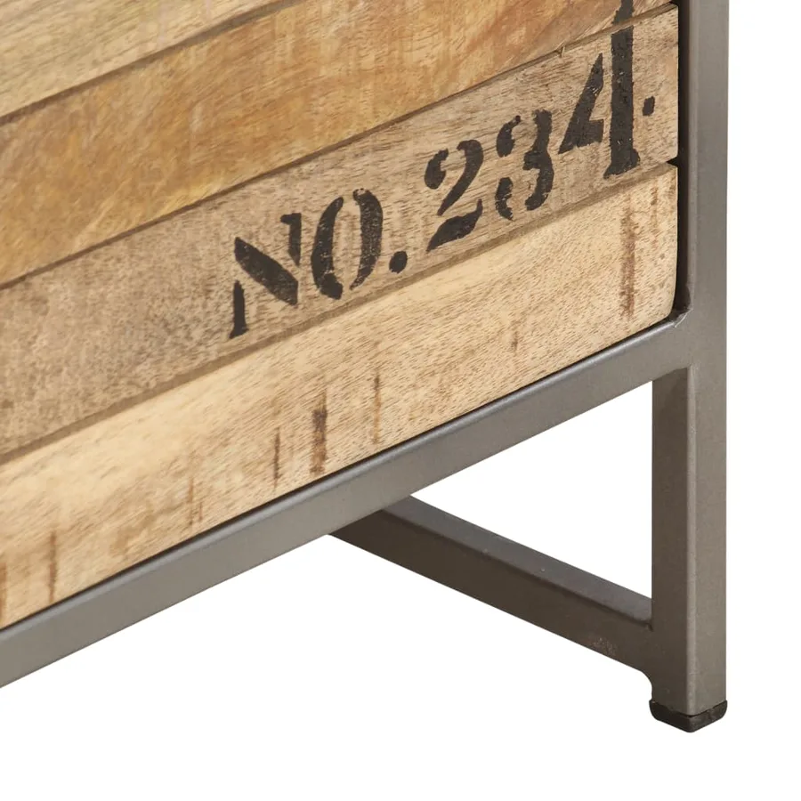 Armoire à tiroirs 45x30x105 cm Bois de manguier massif - 4