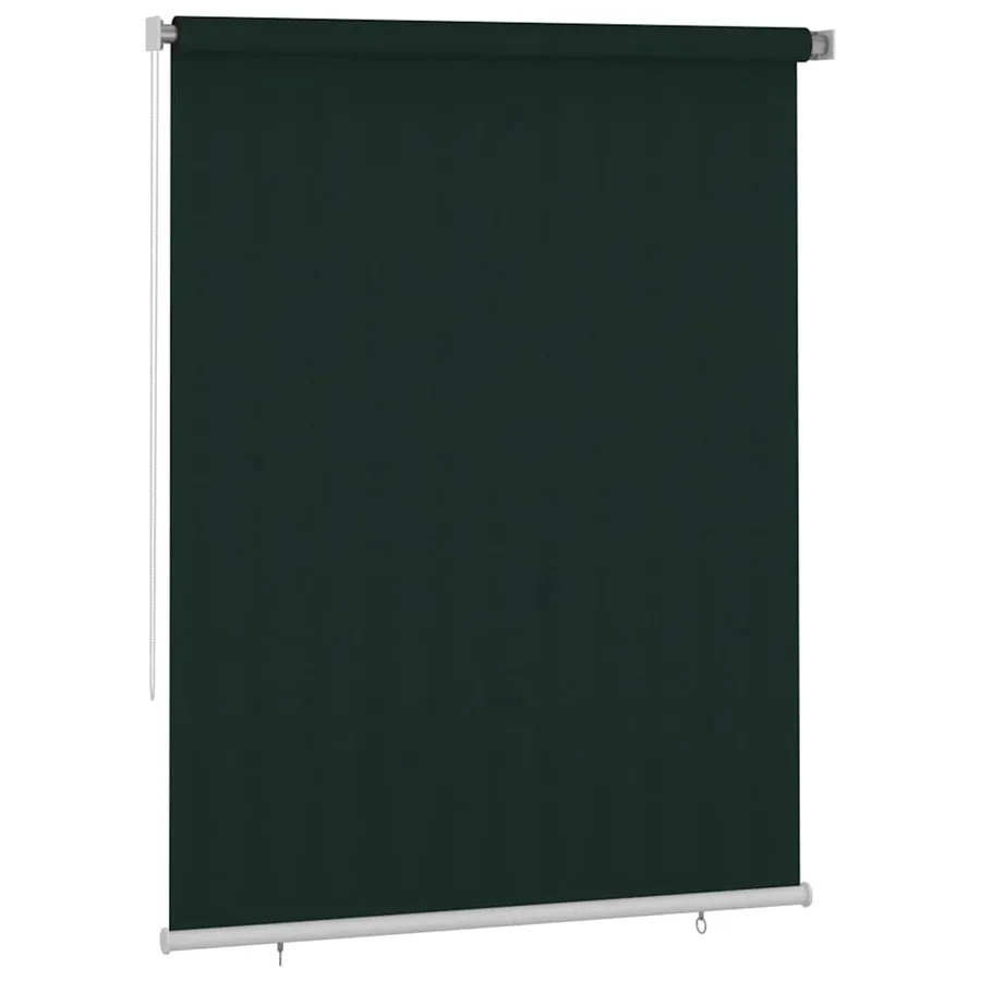 Store roulant d'extérieur 185 (l) x 230 (H) cm vert foncé HDPE - 2