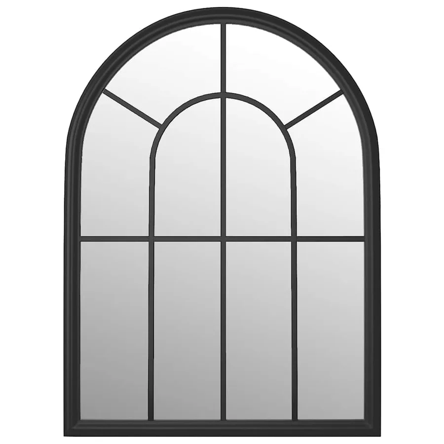 Miroir de jardin Noir 60x45 cm Fer pour utilisation extérieure - 3