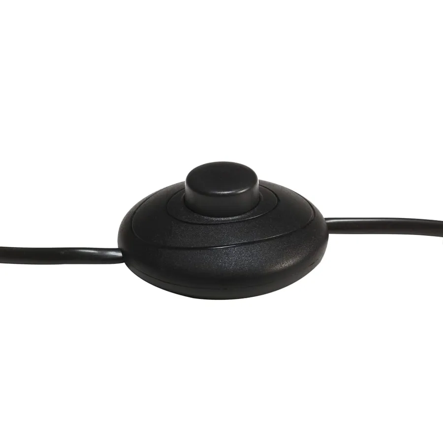 Lampadaire Noir E27 Bois de manguier massif - 11