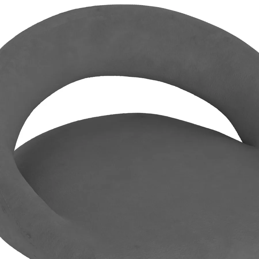 Tabourets de bar lot de 2 gris foncé velours - 8