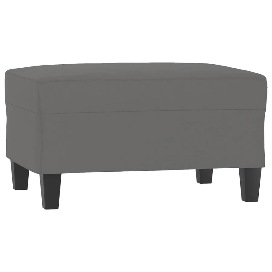 Repose-pied Gris foncé 70x55x41 cm Tissu microfibre - 2