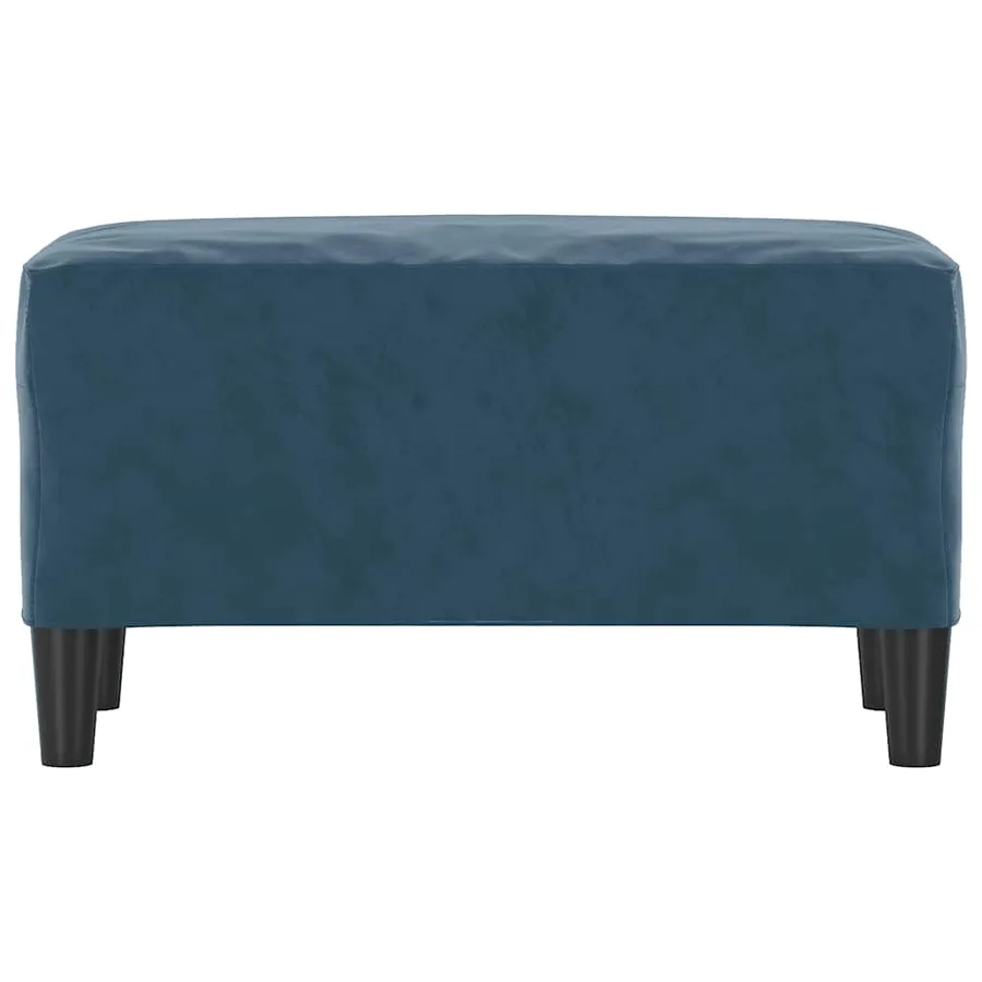 Banc Bleu 70x35x41 cm Velours - 3