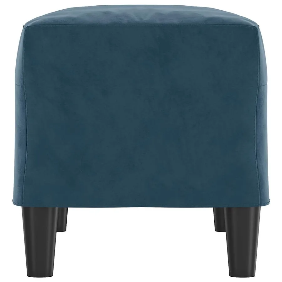 Banc Bleu 70x35x41 cm Velours - 4