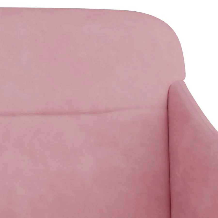 Banc Rose 110x76x80 cm Velours - 6