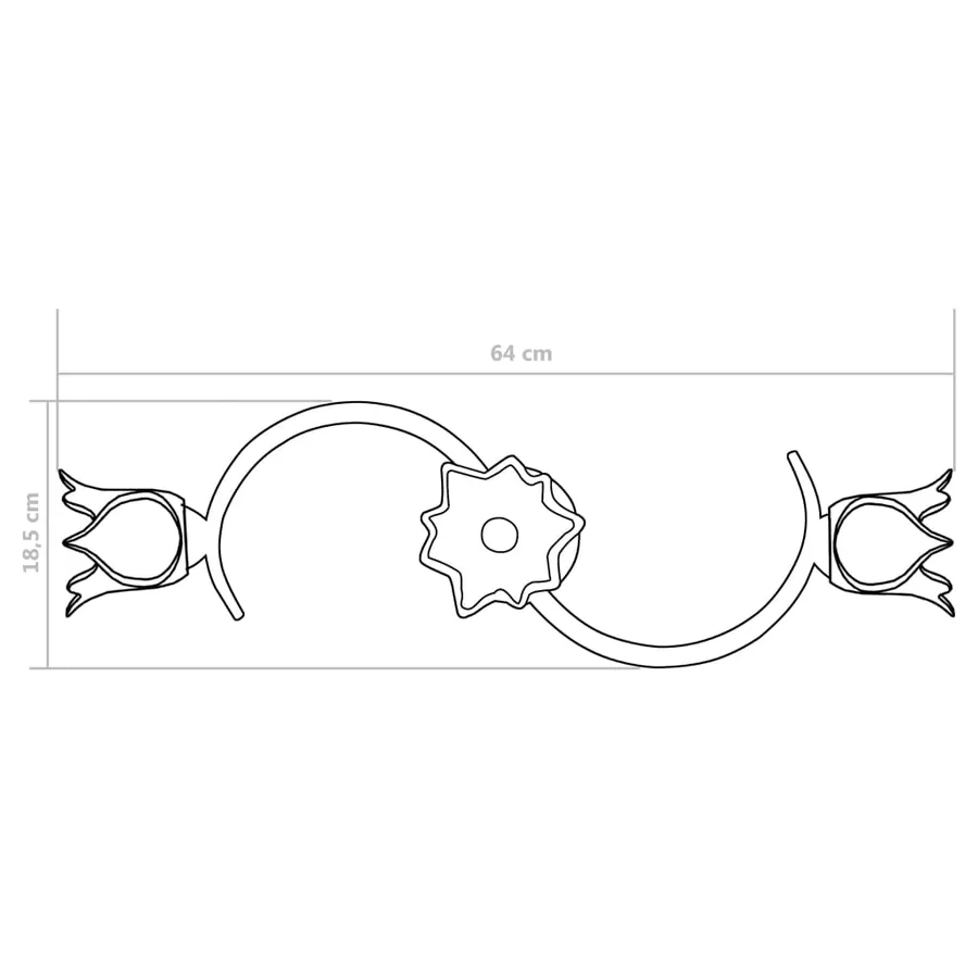 Plafonnier et abat-jour verre transparent 3 ampoules E14 Tulipe - 10