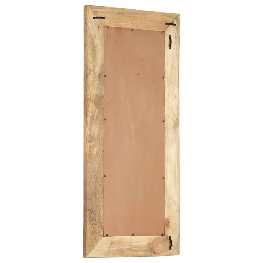 Miroir sculpté à la main 110x50x2,5 cm bois de manguier solide - 3