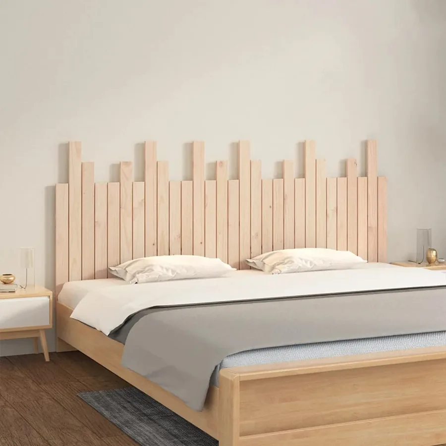Tête de lit murale 185x3x80 cm Bois massif de pin