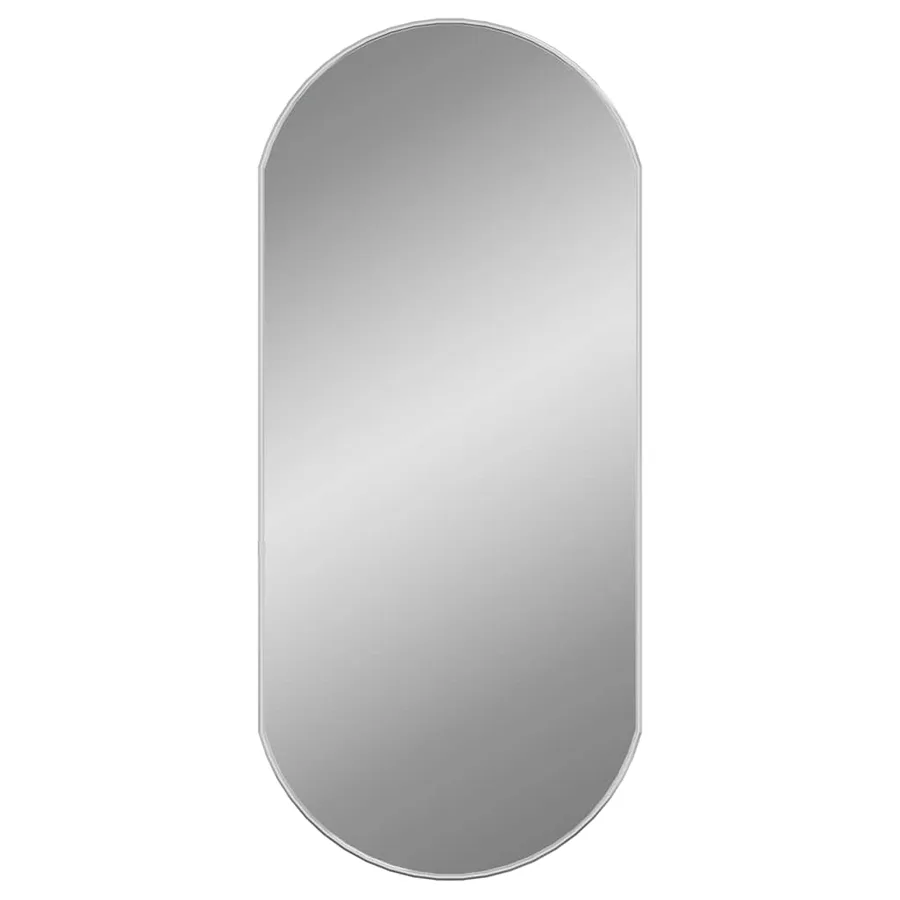 Miroir mural Argenté 90x40 cm Ovale - 2