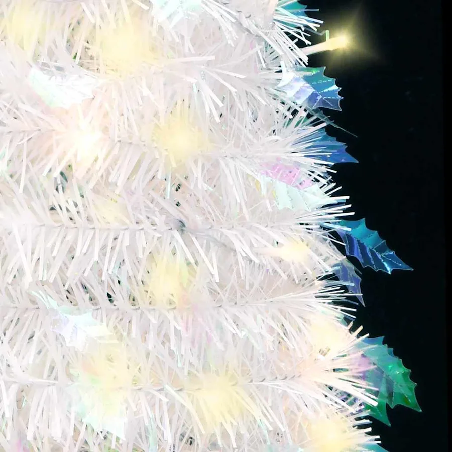Sapin de Noël artificiel escamotable 100 LED blanc 150 cm - 4