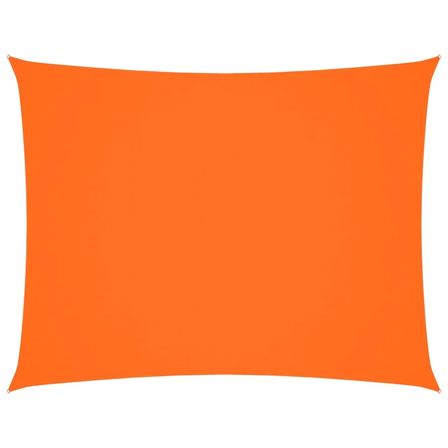 Voile de parasol tissu oxford rectangulaire 4x6 m orange - 2