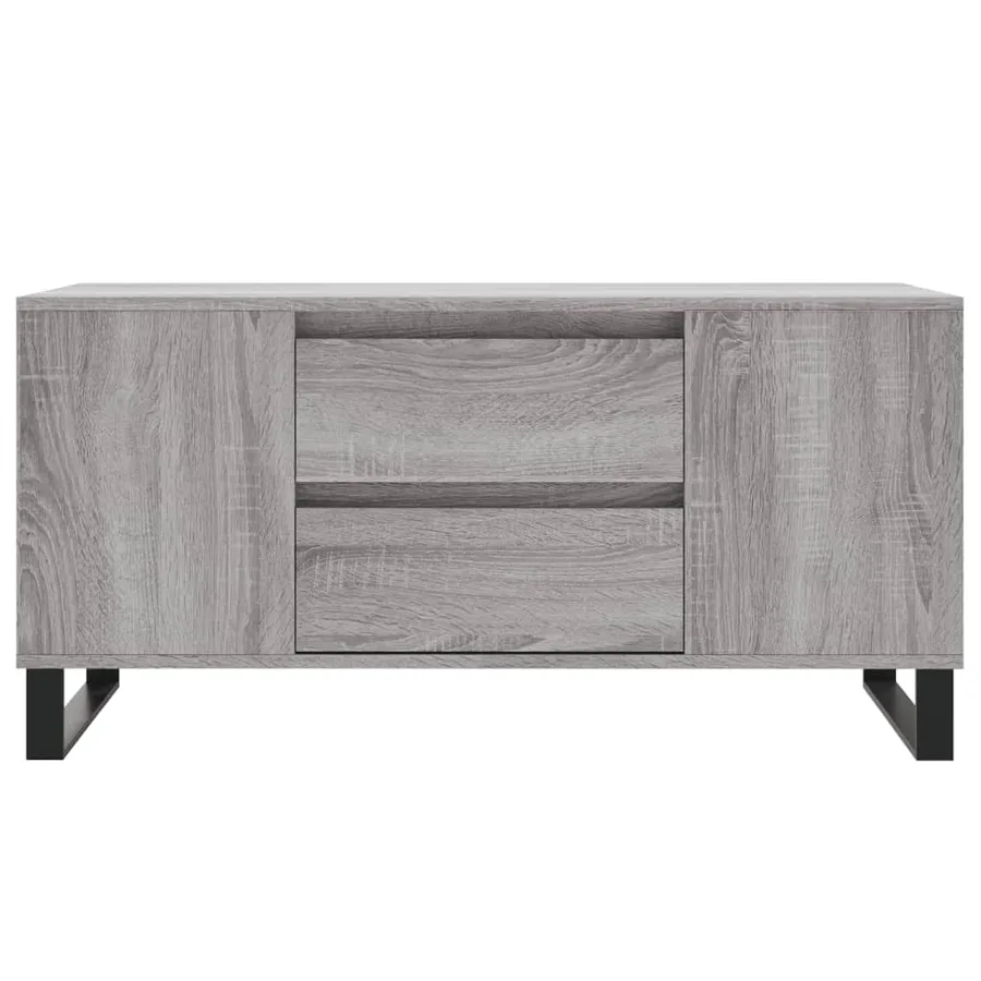 Table basse sonoma gris 102x44,5x50 cm bois d'ingénierie - 5