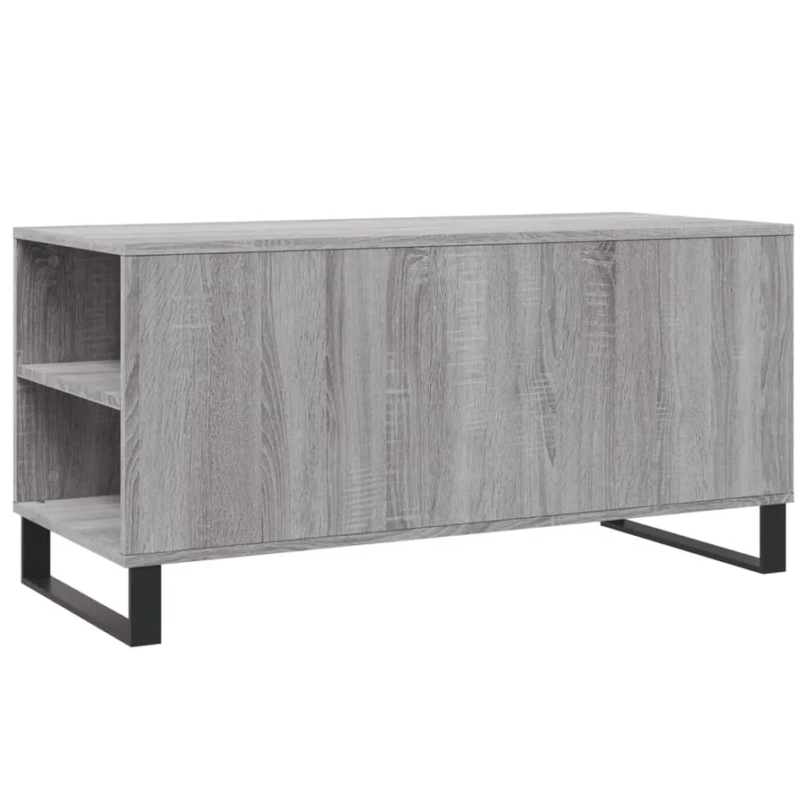 Table basse sonoma gris 102x44,5x50 cm bois d'ingénierie - 8