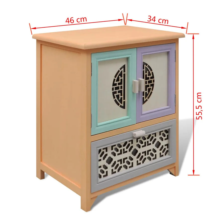 Meuble d'appoint Multicolore 46 x 34 x 55.5 cm - 5