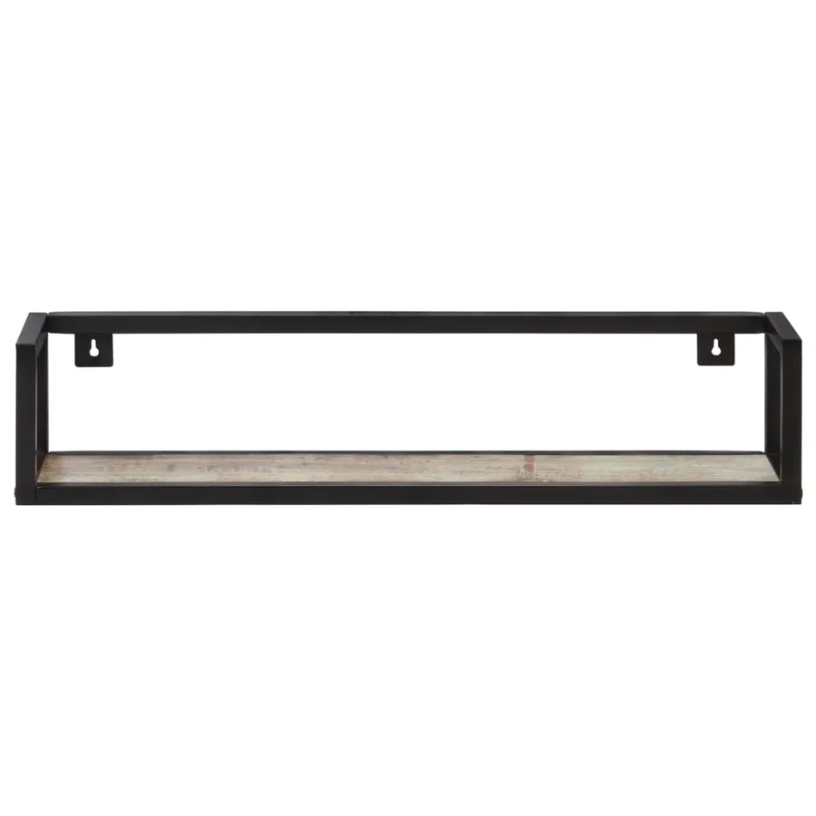 Étagères murales 2 pcs 80 cm Bois de récupération massif - 3