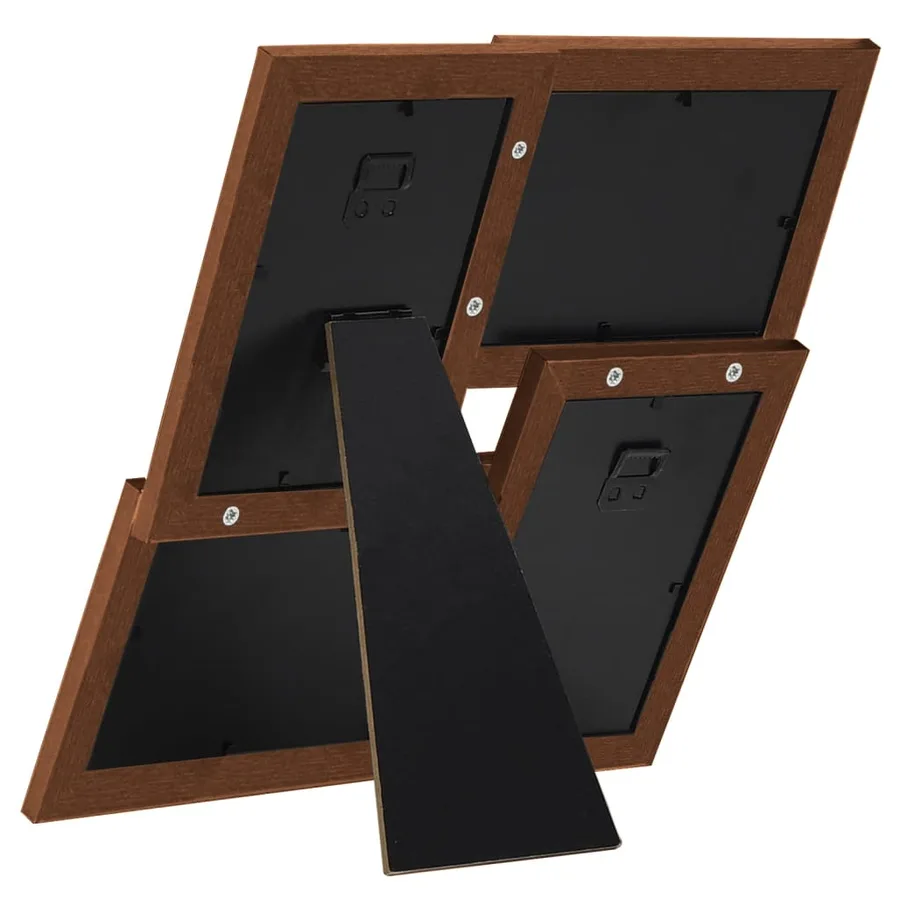 Collage de cadres photo pour photo de 4x(13x18 cm) Marron MDF - 4