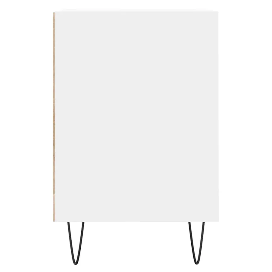 Meuble TV Blanc 100x35x55 cm Bois d'ingénierie - 7