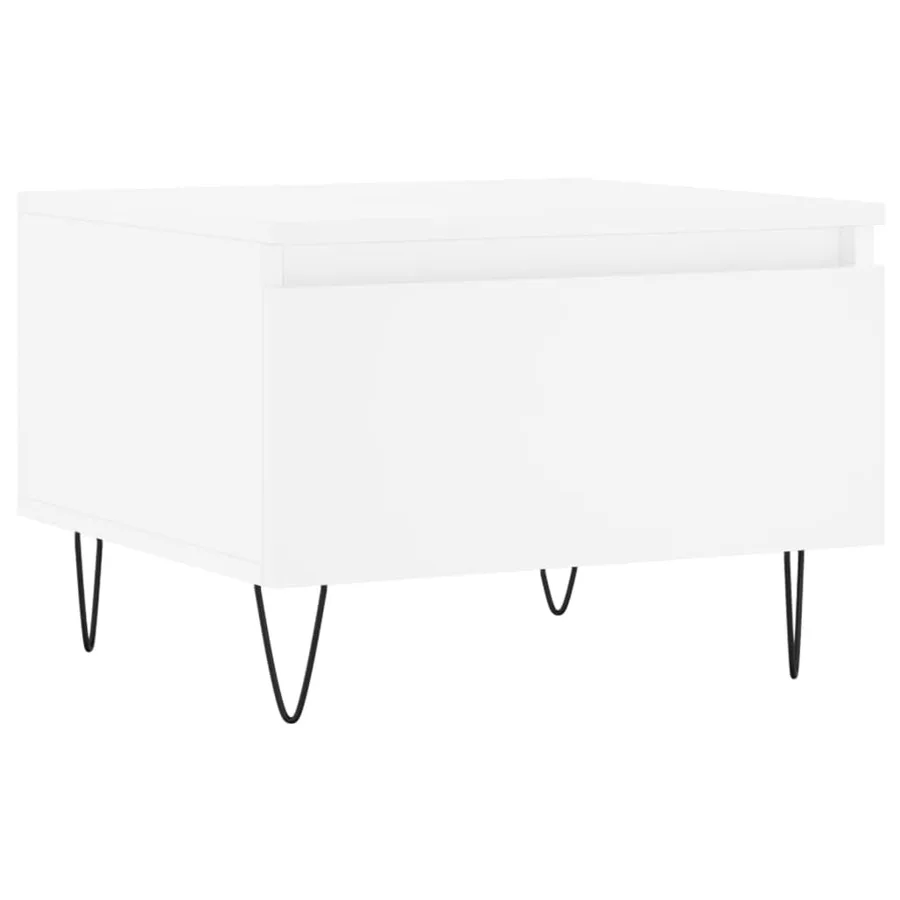 Tables basses 2 pcs blanc 50x46x35 cm bois d'ingénierie - 5