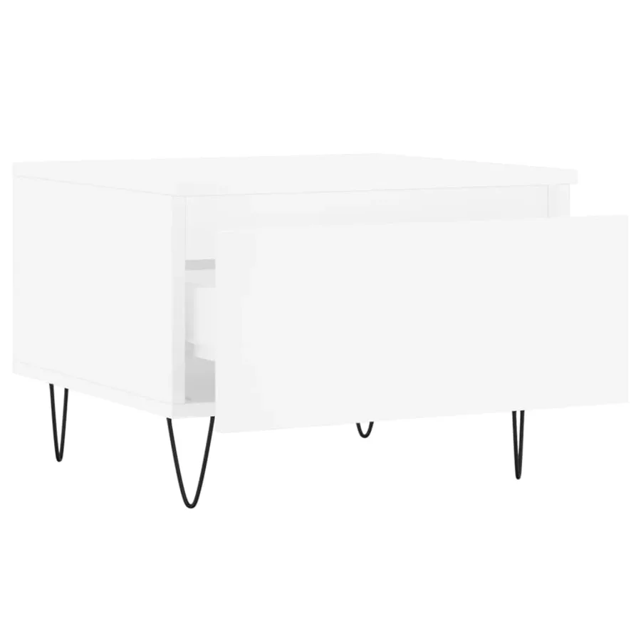 Tables basses 2 pcs blanc 50x46x35 cm bois d'ingénierie - 7