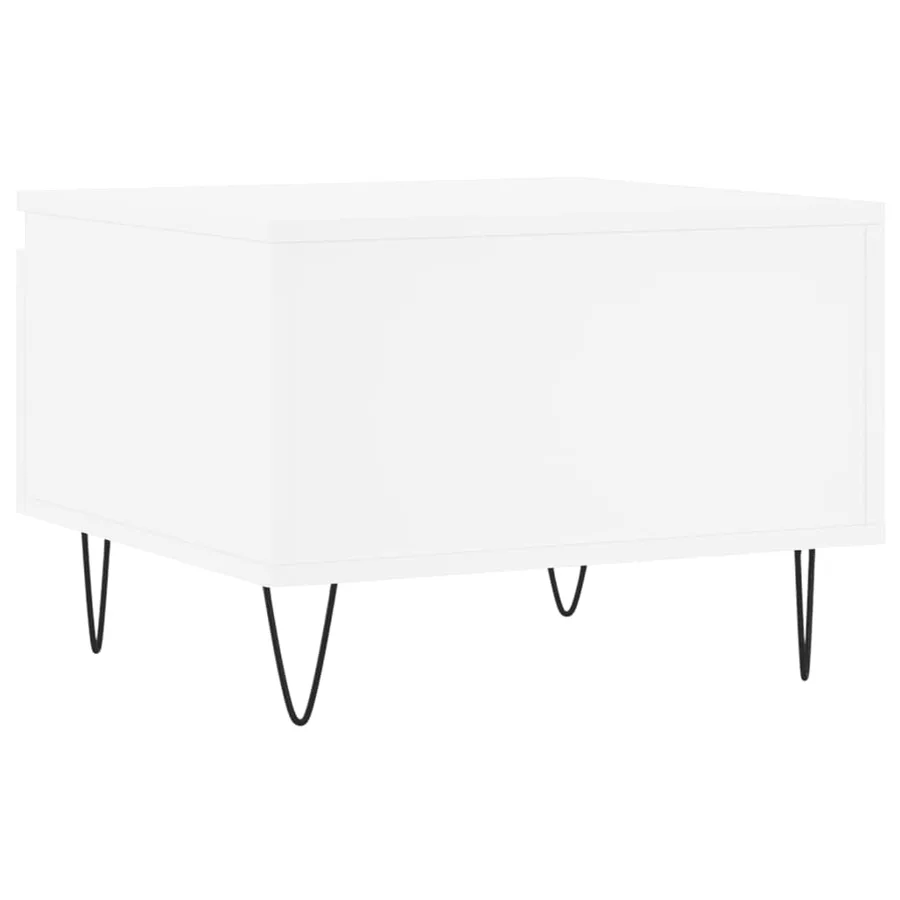 Tables basses 2 pcs blanc 50x46x35 cm bois d'ingénierie - 9