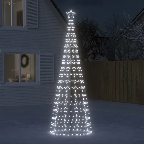 Sapin de Noël à LED avec pointes 570 LED blanc froid 300 cm
