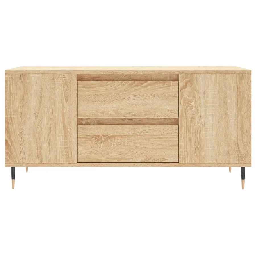 Table basse chêne sonoma 102x44,5x50 cm bois d'ingénierie - 5