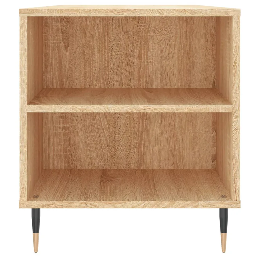 Table basse chêne sonoma 102x44,5x50 cm bois d'ingénierie - 7