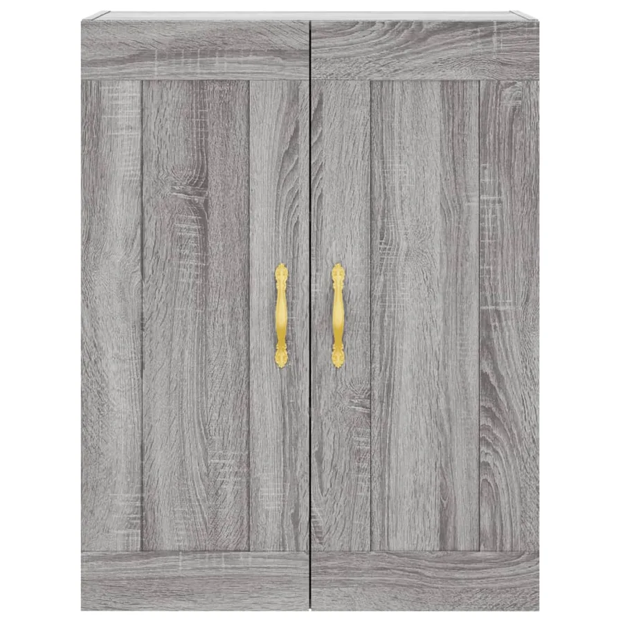Buffet haut Sonoma gris 69,5x34x180 cm Bois d'ingénierie - 5