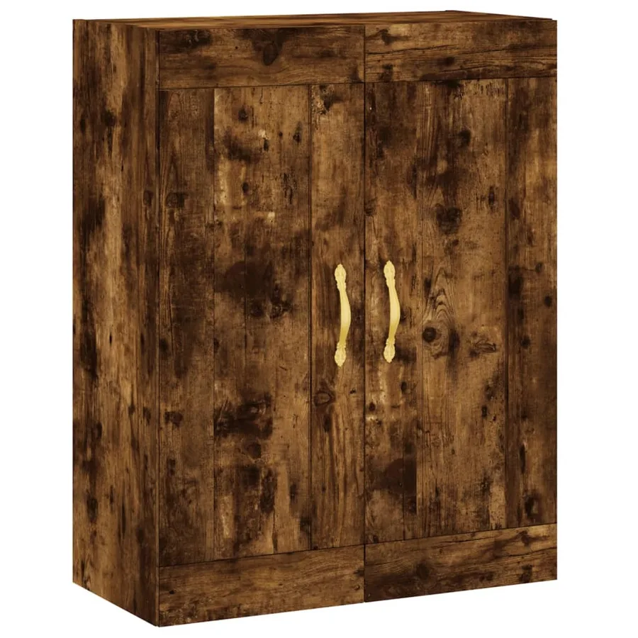 Armoires murales 2 pcs chêne fumé bois d'ingénierie - 5