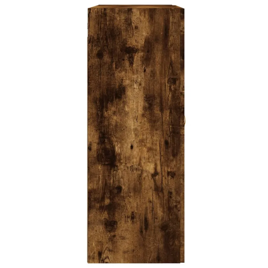 Armoires murales 2 pcs chêne fumé bois d'ingénierie - 7
