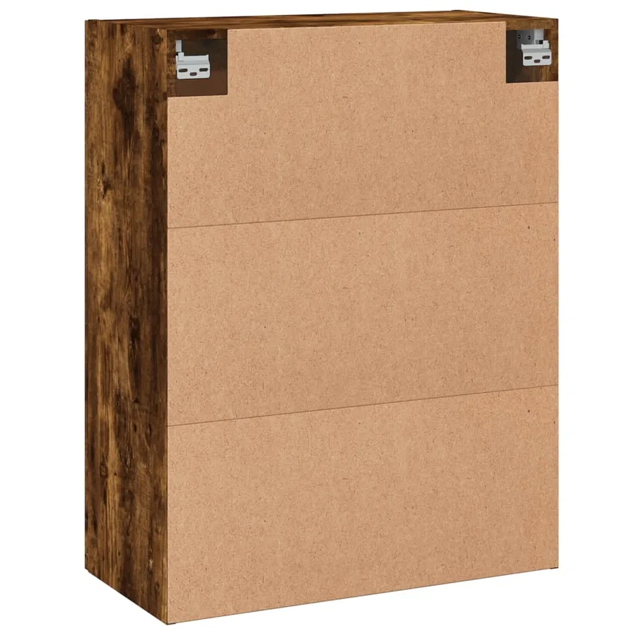 Armoires murales 2 pcs chêne fumé bois d'ingénierie - 8
