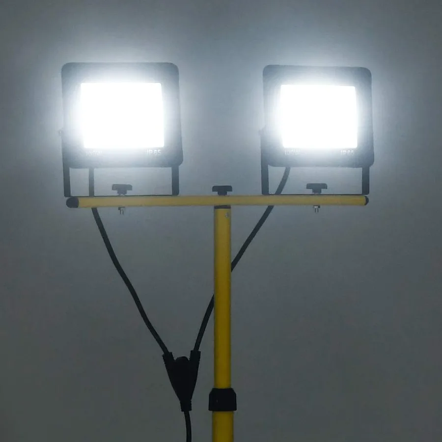 Projecteur à LED avec trépied 2x100 W Blanc froid - 2
